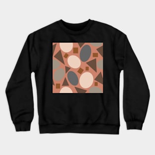 Geometry on Rich Taupe Repeat 5748 Crewneck Sweatshirt